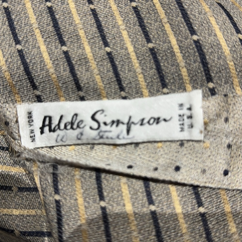 1980s Designer Adele Simpson Button Down Belted B… - image 5